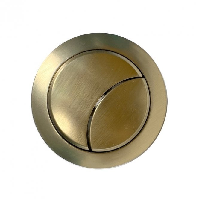 Dove Bathrooms Brushed Brass Dual Push Button Cover (Rod Type)