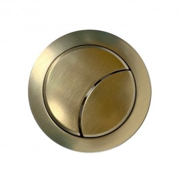 Brushed Brass Dual Push Button Cover (Rod Type)