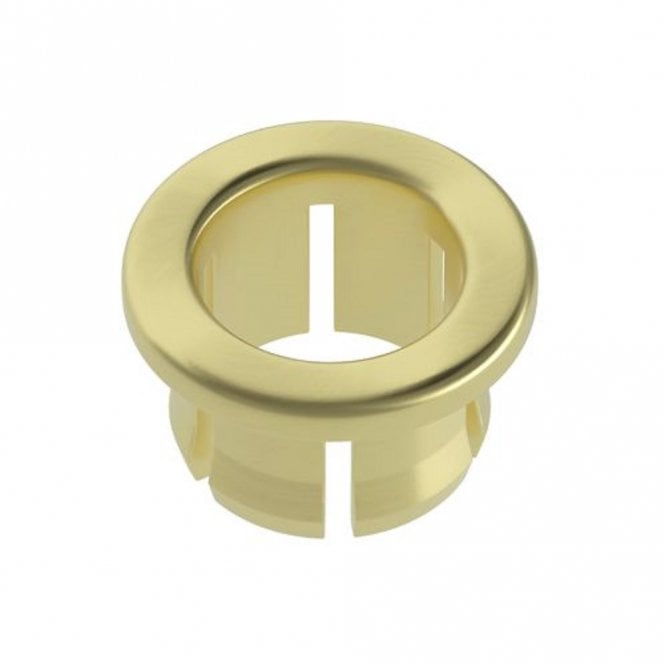 Dove Bathrooms Brushed Brass Round Basin Overflow Cover