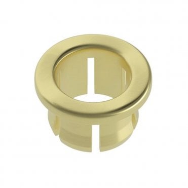 Brushed Brass Round Basin Overflow Cover