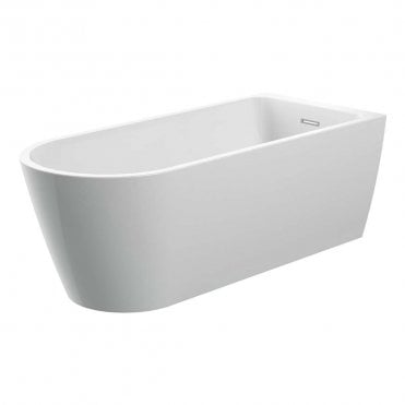 Cascade 1500mm x 700mm White Freestanding Back to Wall Bath