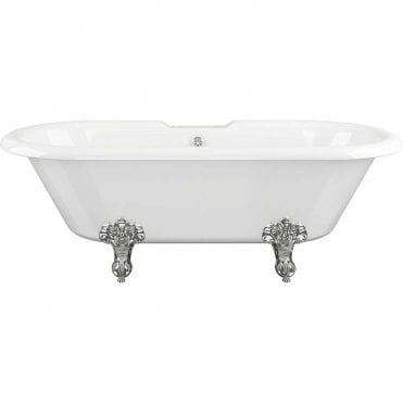 Charles Freestanding 1690mm x 740mm 2TH Bath with Feet - White