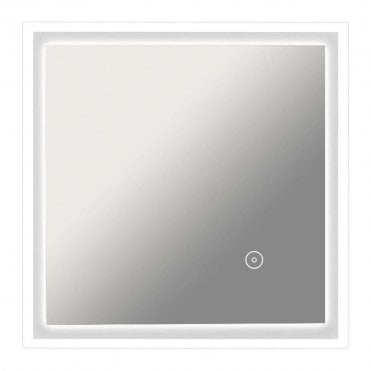 Chic 500 x 500mm Square Back-Lit LED Mirror, Steam Free with Touch Sensor