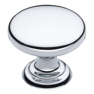 Chrome 38mm Round Door Knob (Single)