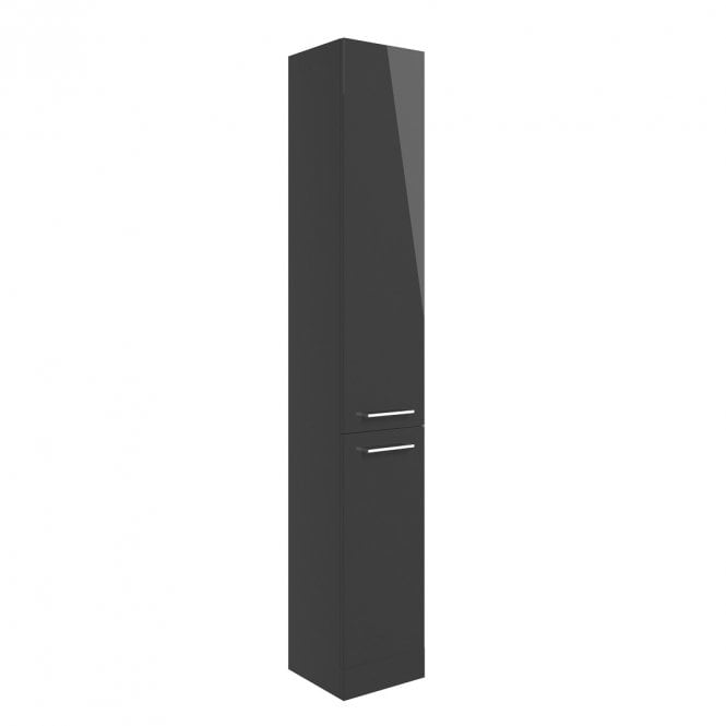 Dove Bathrooms City 350mm Floor Standing 2 Door Tall Unit - Anthracite
