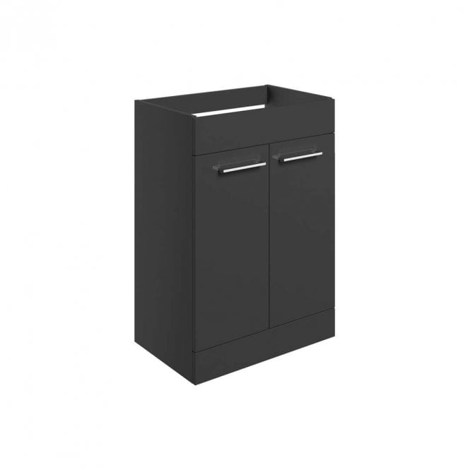 Dove Bathrooms City 590mm Floor Standing 2 Door Basin Unit (No Top) - Anthracite