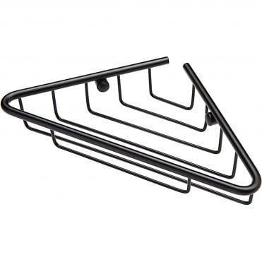 Cosmo 1-Tier Corner Shower Caddy - Matt Black