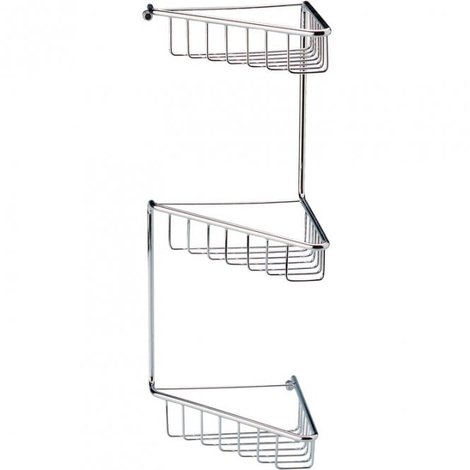 Dove Bathrooms Cosmo 3-Tier Corner Shower Caddy - Chrome