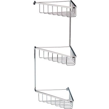 Cosmo 3-Tier Corner Shower Caddy - Chrome