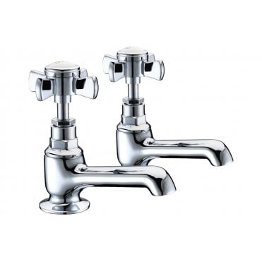 Dahlia Bath Taps - Chrome