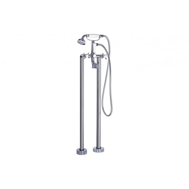 Dove Bathrooms Dahlia Floor Standing Bath/Shower Chrome Mixer Tap