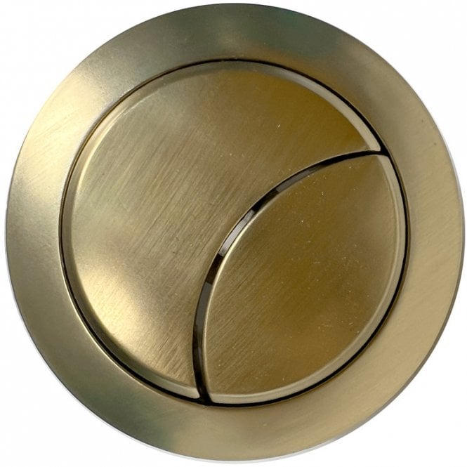 Dove Bathrooms Dual Push Button (Cable) - Brushed Brass