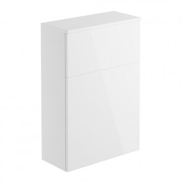 Dulce White Gloss 600mm WC Toilet Unit - No Cistern