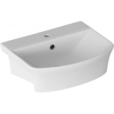 Ebony 500x400mm 1TH Semi Recessed Basin
