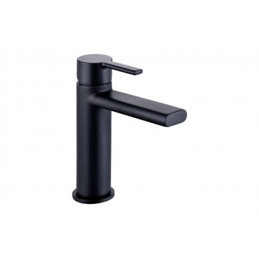 Ebony Basin Matt Black Mixer Tap