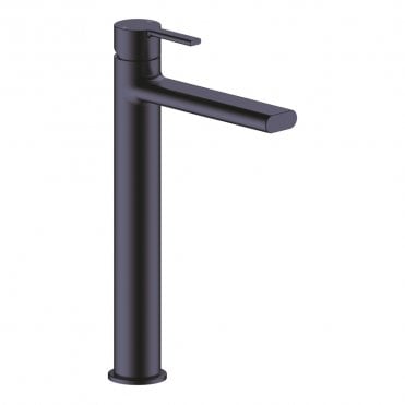 Ebony Matt Black Tall Basin Mixer Tap