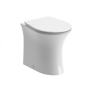Ebony Rimless Back To Wall WC & Soft Close Seat