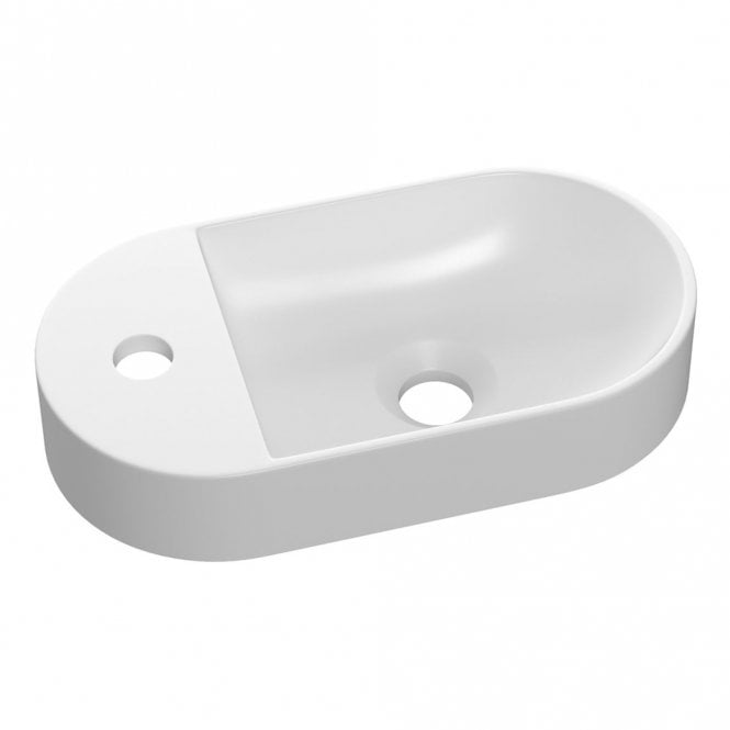 Dove Bathrooms Echo 380mm x 200mm Mini Resin Washbowl - White