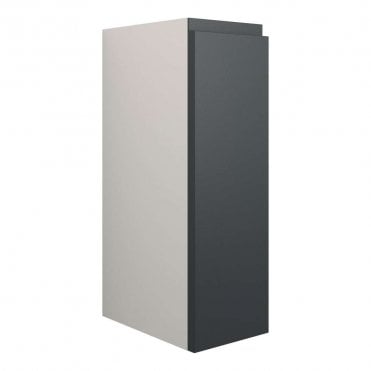 Eden 200mm Standard Toilet Roll Unit - Matt Graphite Grey (Grey Cabinet)