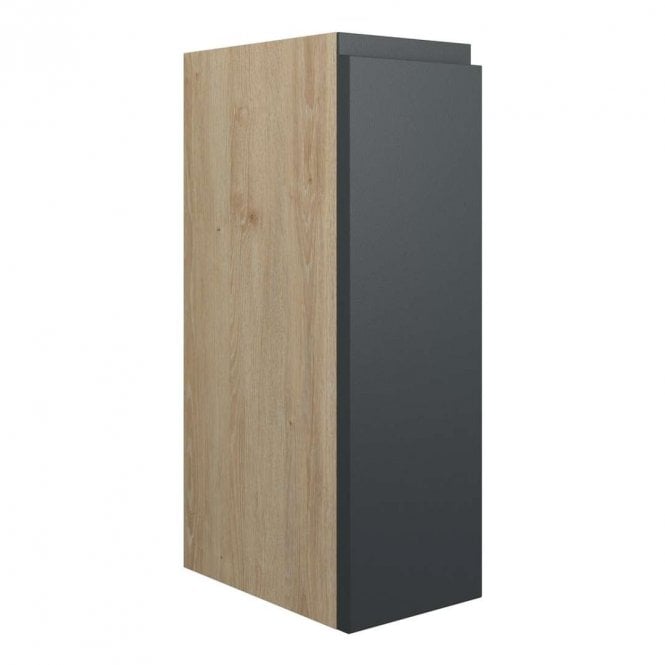 Dove Bathrooms Eden 200mm Standard Toilet Roll Unit - Matt Graphite Grey (Oak Cabinet)