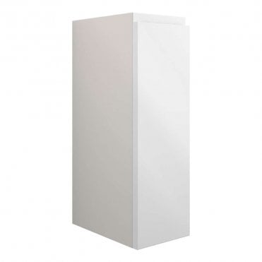 Eden 200mm Standard Toilet Roll Unit - White Gloss (Grey Cabinet)