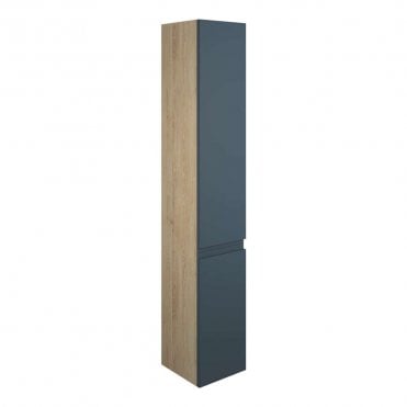 Eden 300mm Tall Unit - Matt Arley Blue (Oak Cabinet)