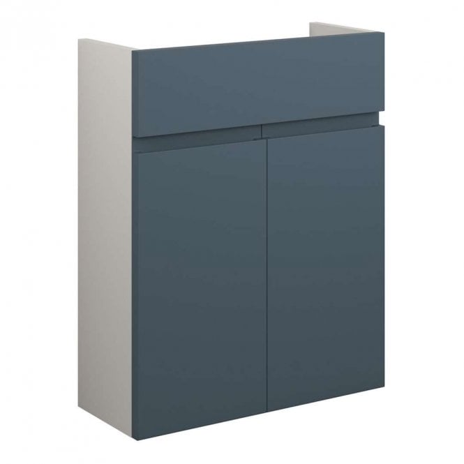 Dove Bathrooms Eden 500mm Slim Basin Unit - Matt Arley Blue (Grey Cabinet)