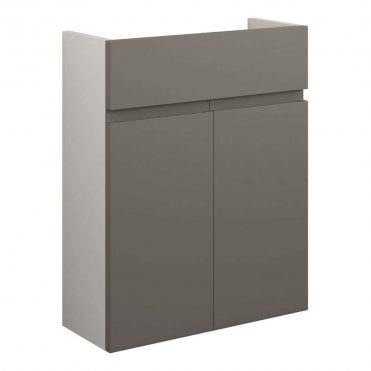 Eden 500mm Slim Basin Unit - Matt Stone (Grey Cabinet)