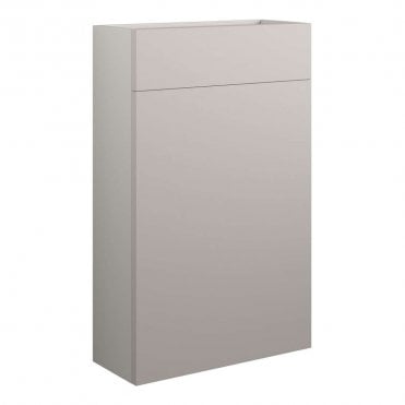 Eden 500mm Slim WC Unit - Matt Dove Grey (Grey Cabinet)