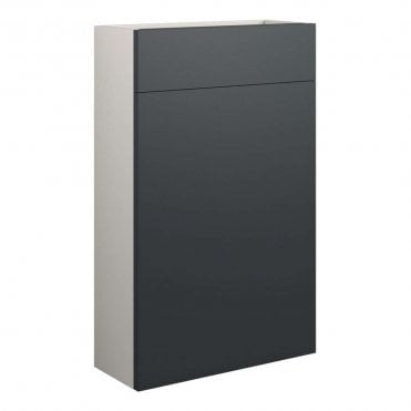 Eden 500mm Slim WC Unit - Matt Graphite Grey (Grey Cabinet)