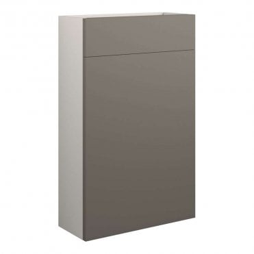 Eden 500mm Slim WC Unit - Matt Stone (Grey Cabinet)