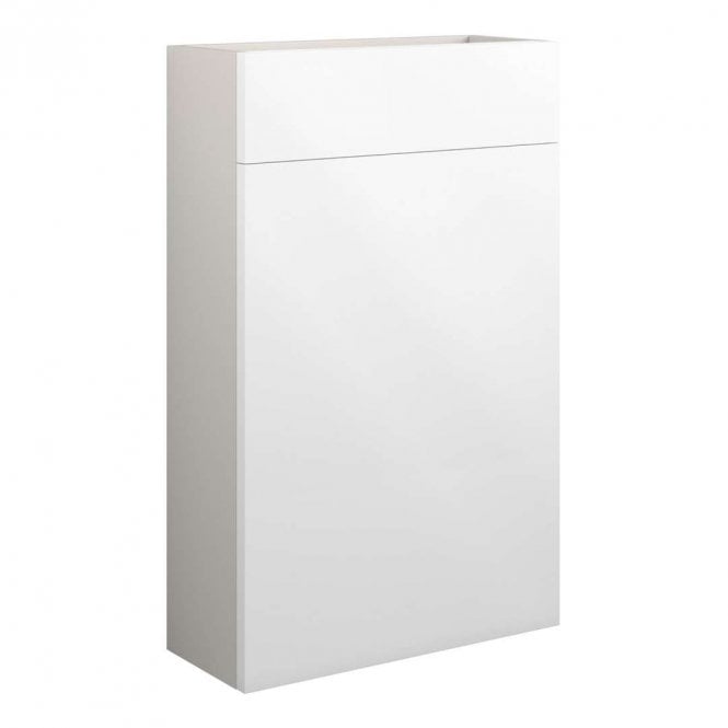 Dove Bathrooms Eden 500mm Slim WC Unit - White Gloss (Grey Cabinet)