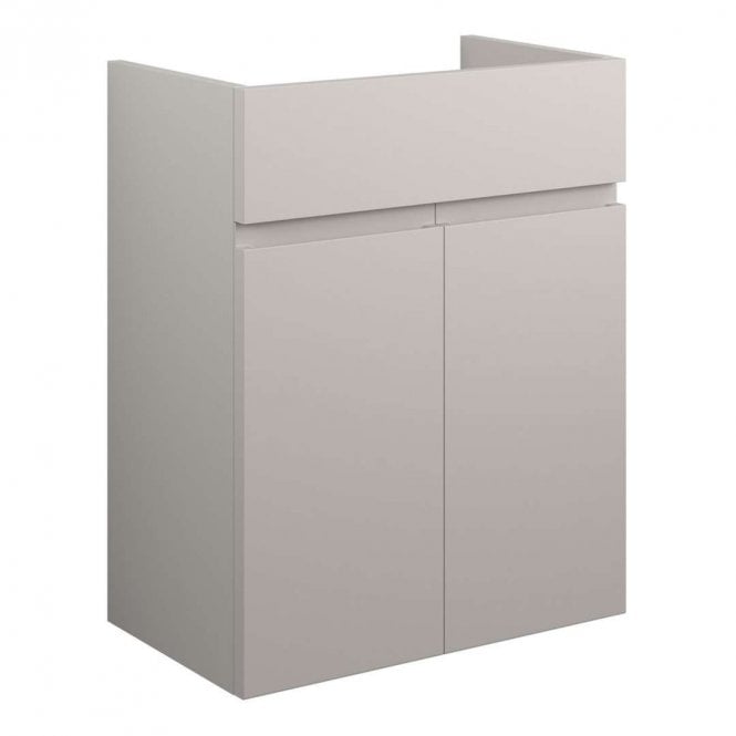 Dove Bathrooms Eden 500mm Standard Basin Unit - Matt Dove Grey (Grey Cabinet)