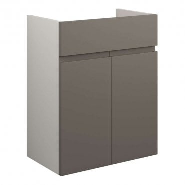 Eden 500mm Standard Basin Unit - Matt Stone (Grey Cabinet)