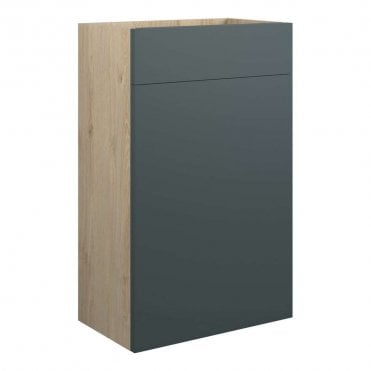 Eden 500mm Standard WC Unit - Matt Green (Oak Cabinet)