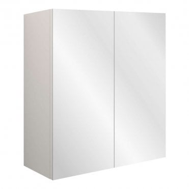 Eden 600mm Mirrored Wall Units - Matt Green (Grey Cabinet)