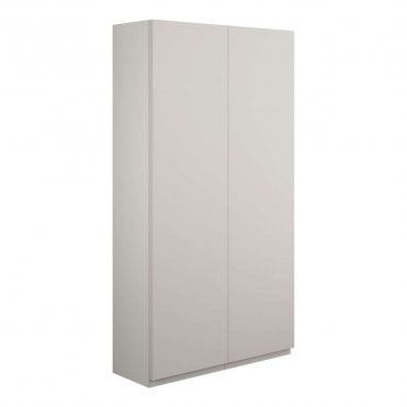 Eden 600mm Slim 2 Door Wall Unit - Matt Dove Grey (Grey Cabinet)
