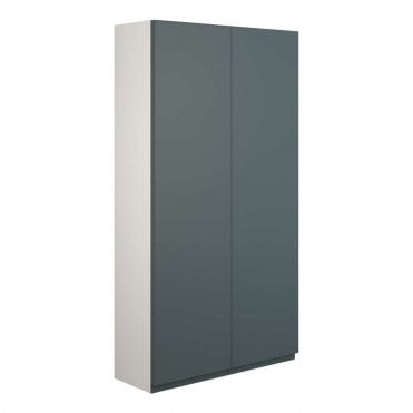 Eden 600mm Slim 2 Door Wall Unit - Matt Green (Grey Cabinet)