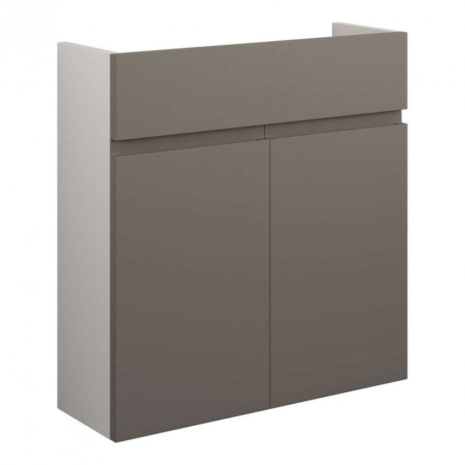 Dove Bathrooms Eden 600mm Slim Basin Unit - Matt Stone (Grey Cabinet)