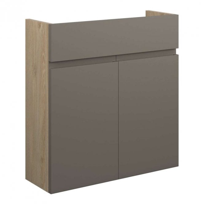 Dove Bathrooms Eden 600mm Slim Basin Unit - Matt Stone (Oak Cabinet)