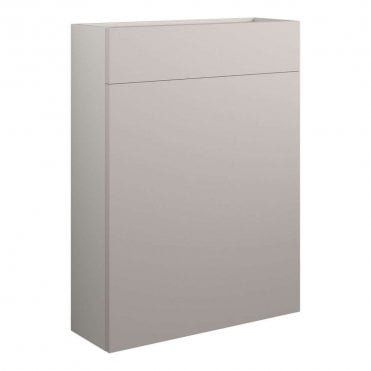 Eden 600mm Slim WC Unit - Matt Dove Grey (Grey Cabinet)