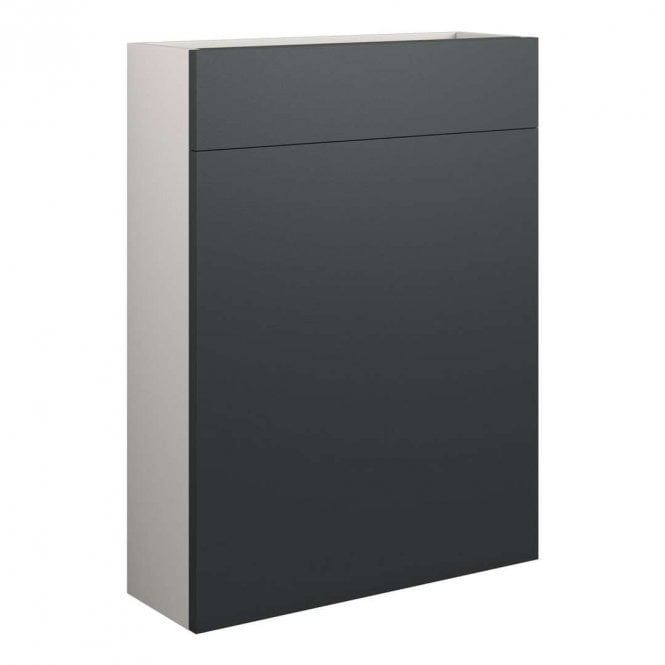 Dove Bathrooms Eden 600mm Slim WC Unit - Matt Graphite Grey (Grey Cabinet)