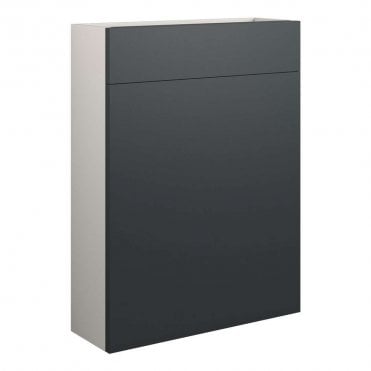 Eden 600mm Slim WC Unit - Matt Graphite Grey (Grey Cabinet)