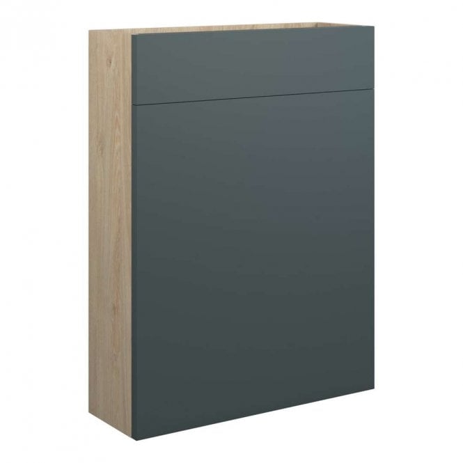 Dove Bathrooms Eden 600mm Slim WC Unit - Matt Green (Oak Cabinet)