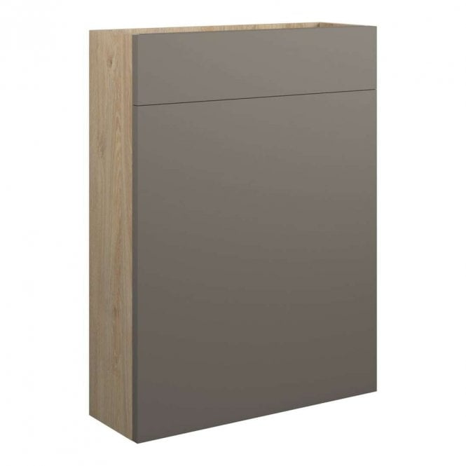Dove Bathrooms Eden 600mm Slim WC Unit - Matt Stone (Oak Cabinet)