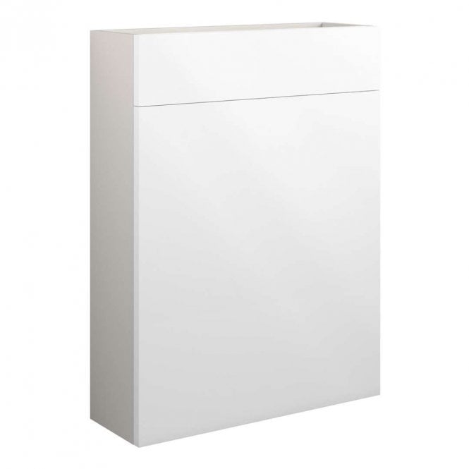 Dove Bathrooms Eden 600mm Slim WC Unit - White Gloss (Grey Cabinet)