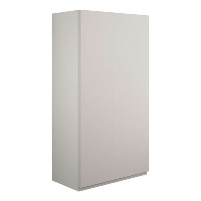 Dove Bathrooms Eden 600mm Standard 2 Door Wall Unit - Matt Dove Grey (Grey Cabinet)