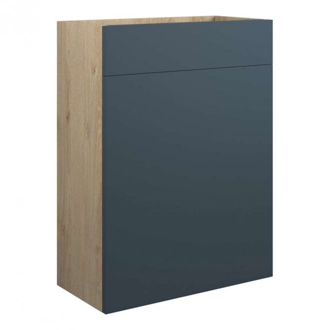 Dove Bathrooms Eden 600mm Standard WC Unit - Matt Arley Blue (Oak Cabinet)