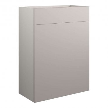 Eden 600mm Standard WC Unit - Matt Dove Grey (Grey Cabinet)
