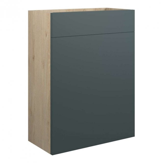 Dove Bathrooms Eden 600mm Standard WC Unit - Matt Green (Oak Cabinet)